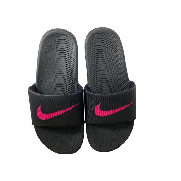 Nike Shoes - Nike Slides Black With Pink Women's Size 5